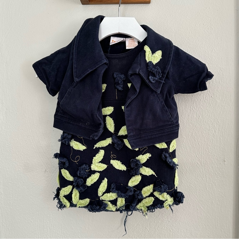 Truly Scrumptious by Heidi Klum 2-piece denim set sz: 12M